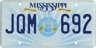 MS license plate JQM692