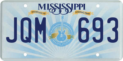 MS license plate JQM693