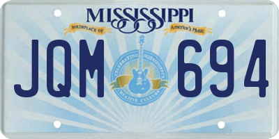 MS license plate JQM694