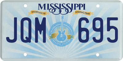 MS license plate JQM695
