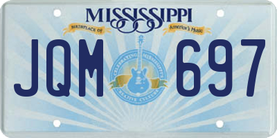 MS license plate JQM697