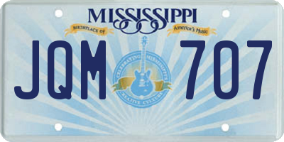 MS license plate JQM707