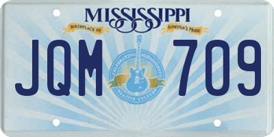 MS license plate JQM709
