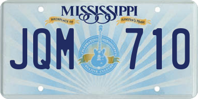 MS license plate JQM710