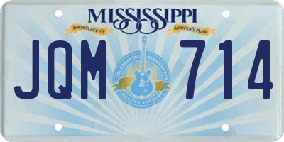 MS license plate JQM714