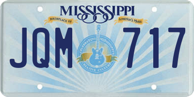 MS license plate JQM717