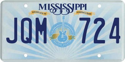 MS license plate JQM724