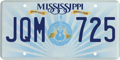 MS license plate JQM725
