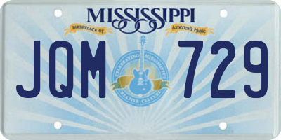 MS license plate JQM729