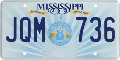 MS license plate JQM736