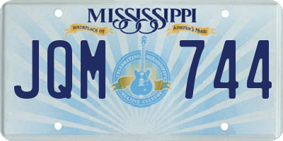 MS license plate JQM744