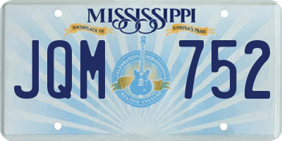 MS license plate JQM752