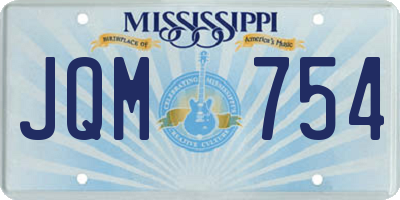 MS license plate JQM754