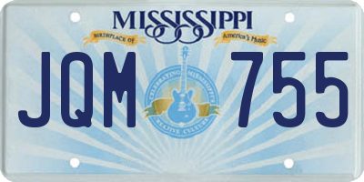 MS license plate JQM755