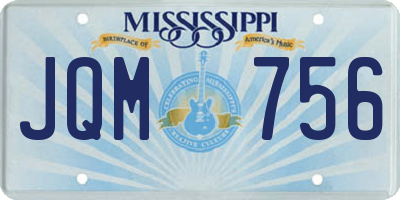 MS license plate JQM756