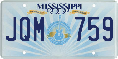 MS license plate JQM759