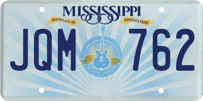 MS license plate JQM762