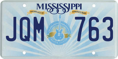MS license plate JQM763