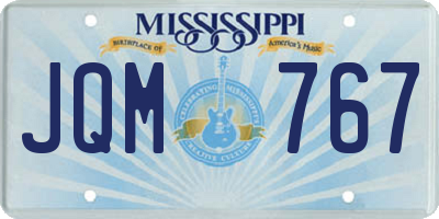 MS license plate JQM767