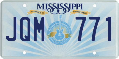 MS license plate JQM771