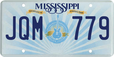 MS license plate JQM779