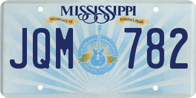 MS license plate JQM782