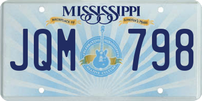 MS license plate JQM798