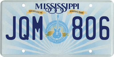 MS license plate JQM806