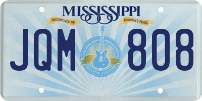 MS license plate JQM808