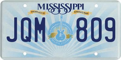 MS license plate JQM809