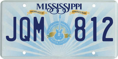 MS license plate JQM812