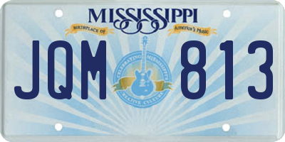 MS license plate JQM813