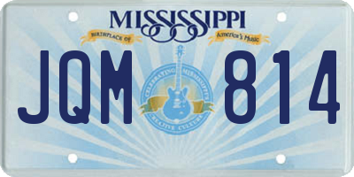 MS license plate JQM814