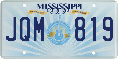 MS license plate JQM819