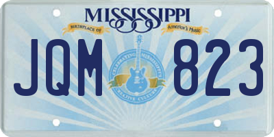 MS license plate JQM823