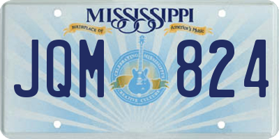 MS license plate JQM824