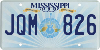 MS license plate JQM826