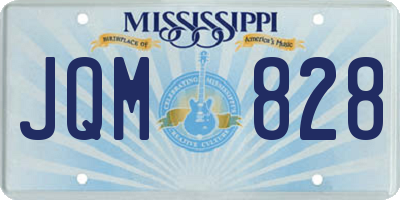 MS license plate JQM828