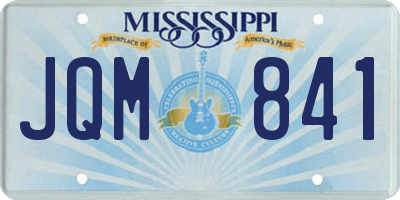 MS license plate JQM841