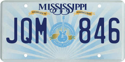 MS license plate JQM846