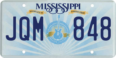 MS license plate JQM848