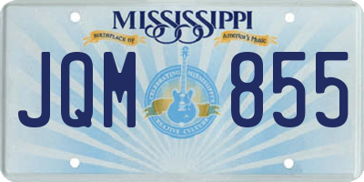 MS license plate JQM855