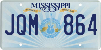 MS license plate JQM864