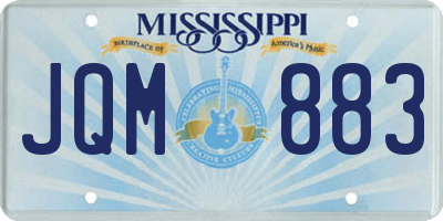 MS license plate JQM883