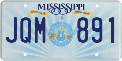 MS license plate JQM891