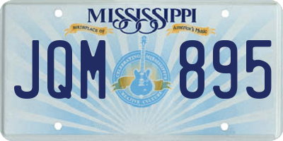 MS license plate JQM895