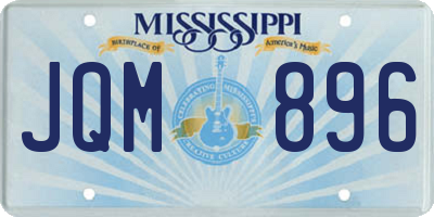 MS license plate JQM896