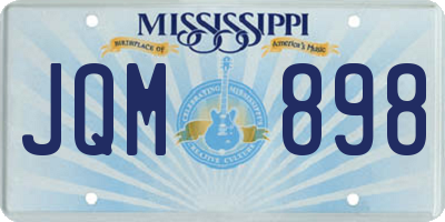 MS license plate JQM898