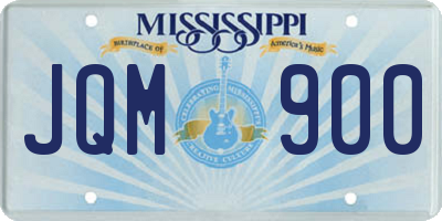 MS license plate JQM900
