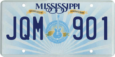 MS license plate JQM901